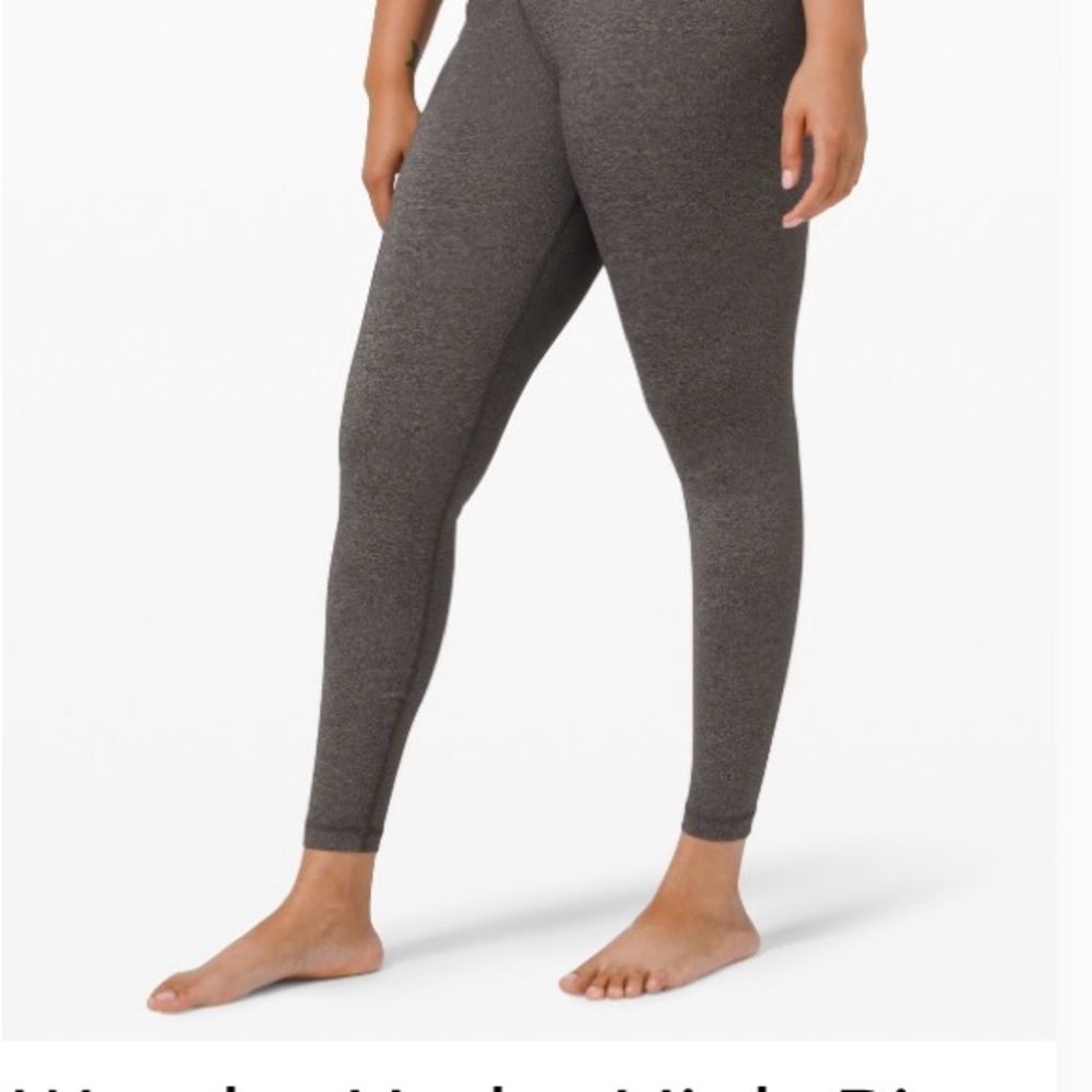 lululemon athletica wunder under luxtreme 28” legging grey
